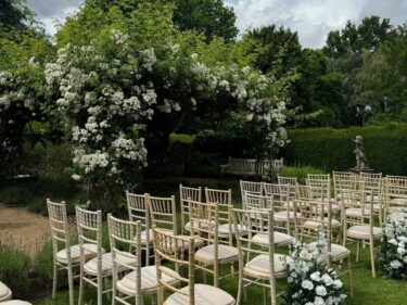 Lawn with chairs