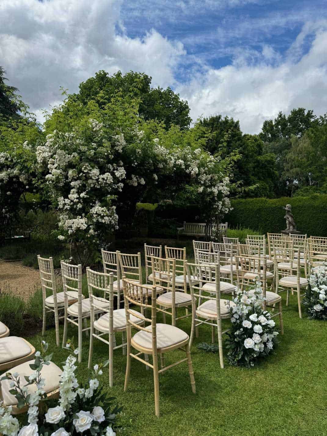 Lawn with chairs