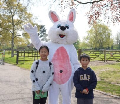 Kids with the Easter Bunny