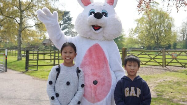Kids with the Easter Bunny
