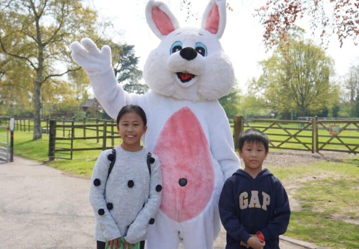 Kids with the Easter Bunny