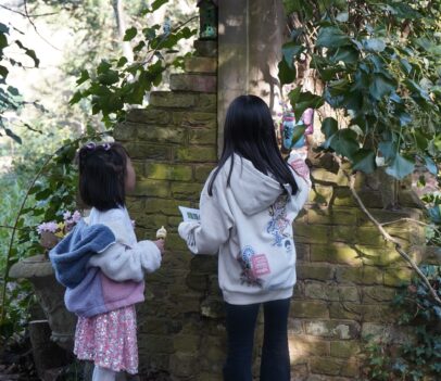 Children enjoyed spotting each other’s designs along the trail.